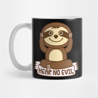 Sloth Hear No Evil Mug